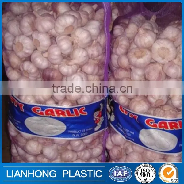 Cheap Fabrics Plastic PP Handle Packing Garlic Mesh Bag photo-3