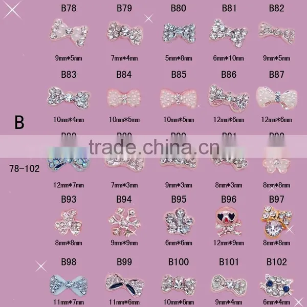 New Nail Art Decoration Tips Nail 3D Alloy Nail Fashion Jewelry Gold photo-2