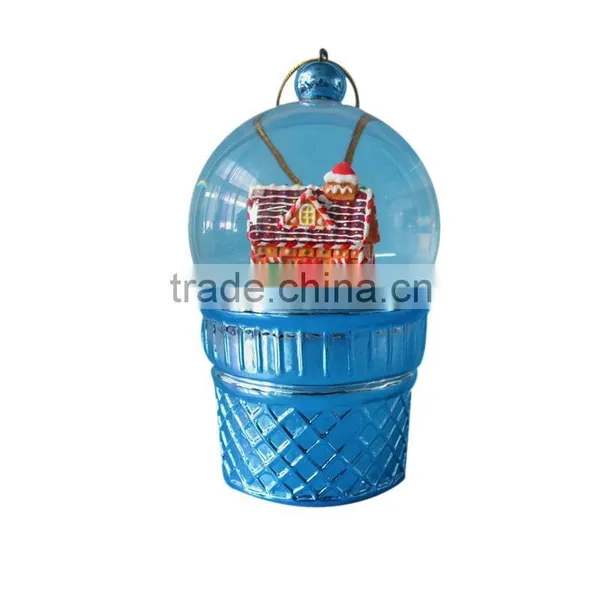 Christmas House Ornament Cheap Water Globes photo-2