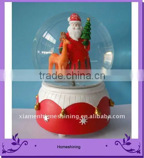 Resin Craft Christmas Snow Globe for Decoration