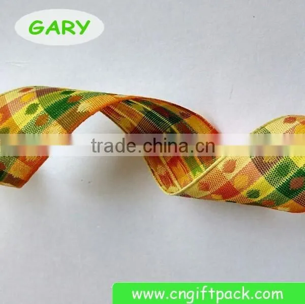 1" Garment Accessories Fabric Plaid Ribon photo-3