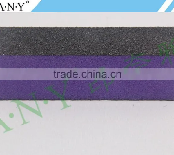 Nail Art Manicure Polishing Cheap Purple Sponge 3 Way Nail Buffer photo-2