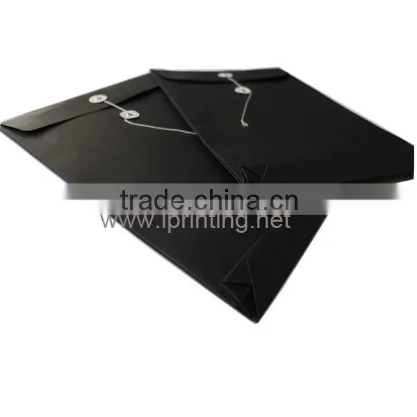 Black Kraft String Envelope, Envelop With Window, Paper Folder Printing photo-3