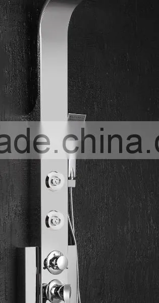 Big Size Hot Selling One Piece Stainless Steel 304 Corner Shower Colum photo-2