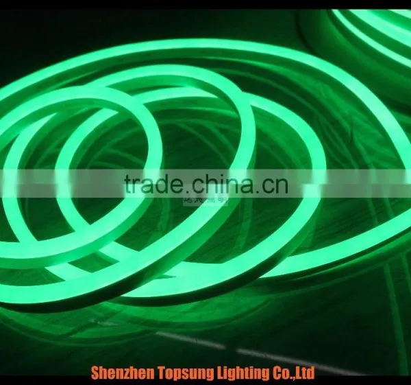 150' Spool 12v Hotsale Green Mini Led Neon Flex Rope Lights 8*16mm for Outdoor Decoration photo-3