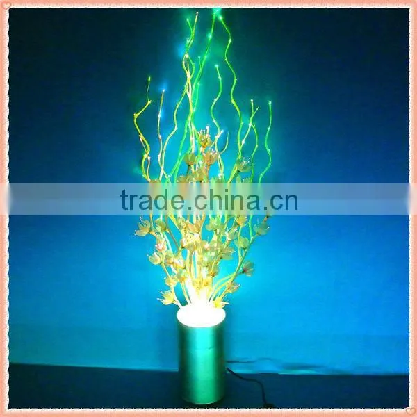 Light Up Orchid Flowers & Plant / White Cymbidium With LED Lights