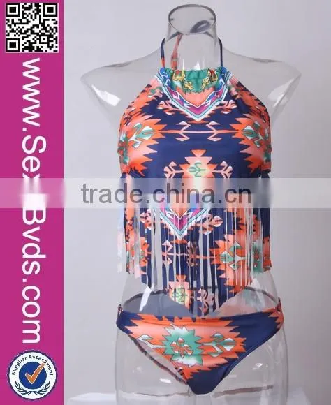 Wholesale women halterneck swimwear micro rhinestone bikini connector