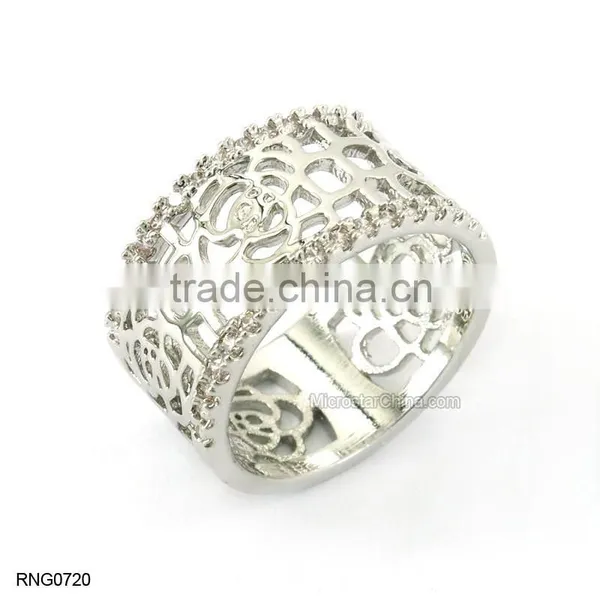New Hollow Out Crystal Diamond Ring For Girls photo-2