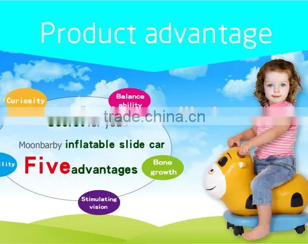 TOP SC1 Inflatable Scooter GOOD KIDS 2015.yellow ,baby photo-4