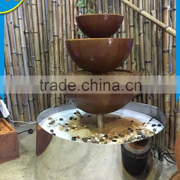 Indoor Decorative Brown Color Stainless Steel Drinking Water Fountain