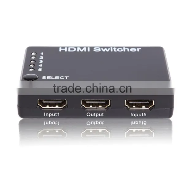 China Supplier 5X1 5 Port HDMI 1.3 Switch Switcher Selector Splitter Hub W/ Remote for HDTV PS3 photo-2
