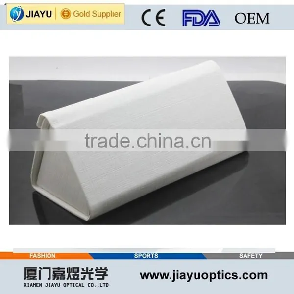 PU Material Trangle Shape Fashion Foldable Sunglasses Case and Save Space for Shipping photo-2