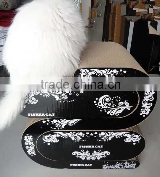 Fashionable Paper Pet Cat Toy Cardboard Cat Scratcher photo-3