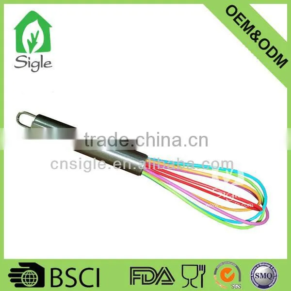 Stainless Steel Handle Silicone Whisk Balloon Wire Egg Beater Mixer Tool photo-3