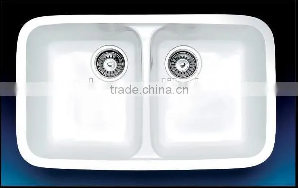 Modified Acrylic Kitchen Sink With Double Drain Board Sink,acrylic Resin Stone Kitchen Sink,artificial Stone Bowl Kitchen Sink photo-6