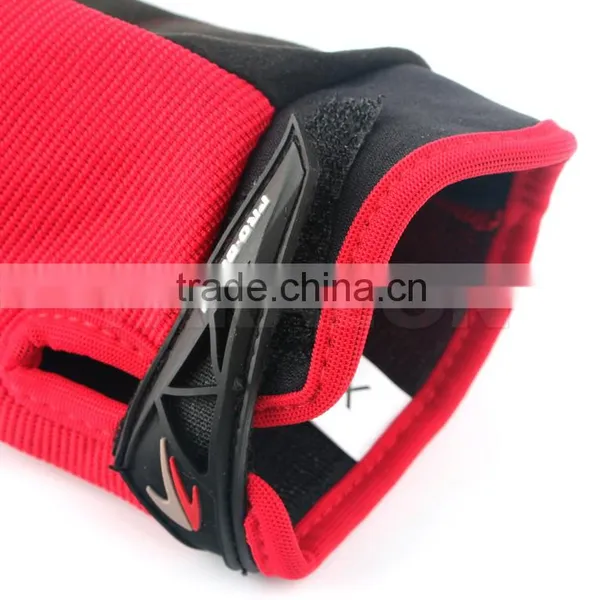 High Quality Motorcycle Red Fingerless Driving Gloves photo-3