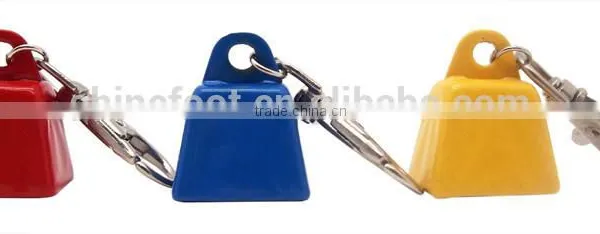 Small Cow Bell Keyring in Custom Color With Logo Printing for Promo as Gift photo-6