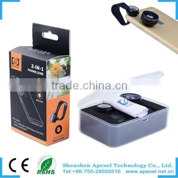 Universal Mobile Camera Fisheye Lens Clip 20x Macro Lens for Smart Phone IPhone 6 Samsung Galaxy S6 photo-4