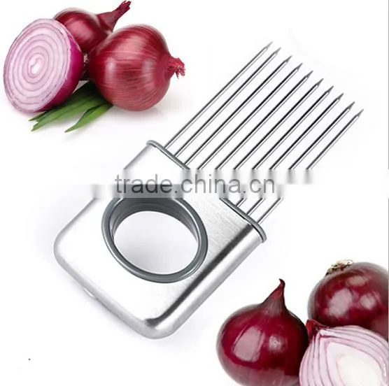 new design stainless steel onion slicer holder /onion slicer /onion cutter