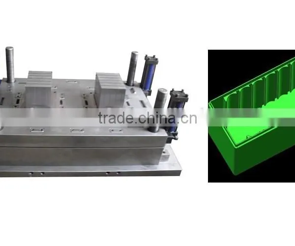 Taizhou Leen High Precision Plastic Injection Battery Crate Mould,Plastic Battery Container Mould photo-2