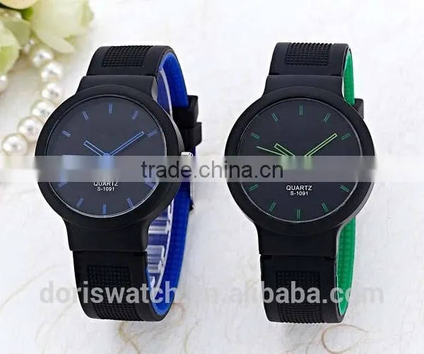 Classic Silicone Rubber Sports Wrist Watch Unisex Candy Colors Factory Price photo-3