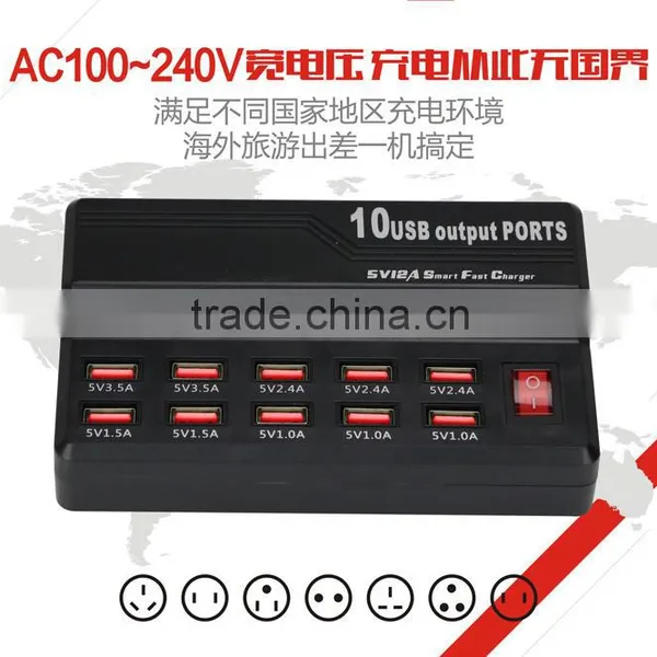 Factory Supplier Combo USB 2.0 High Speed 10 Ports HUB For Laptop PC/ 10 Ports Usb 2.0 Hub for Multi Usb Device photo-2