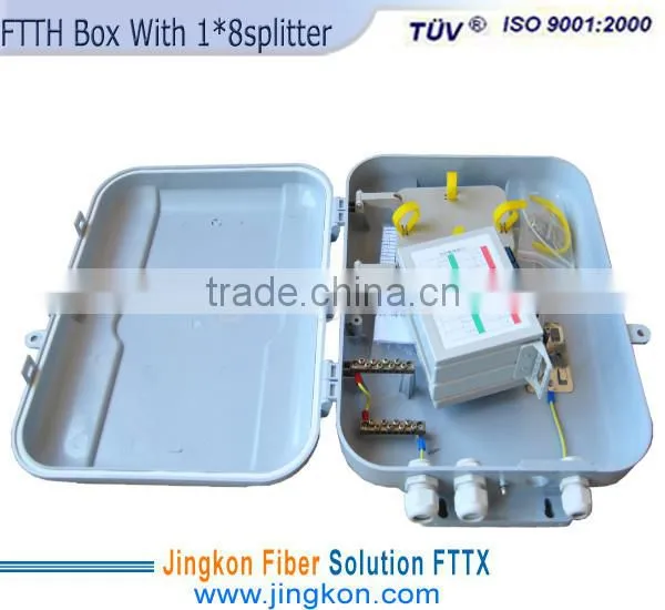 Outdoor Fiber Optic Terminal Box,Distribution Box,splitter Box;FTTH Box WIth 1*8 Splitter photo-2
