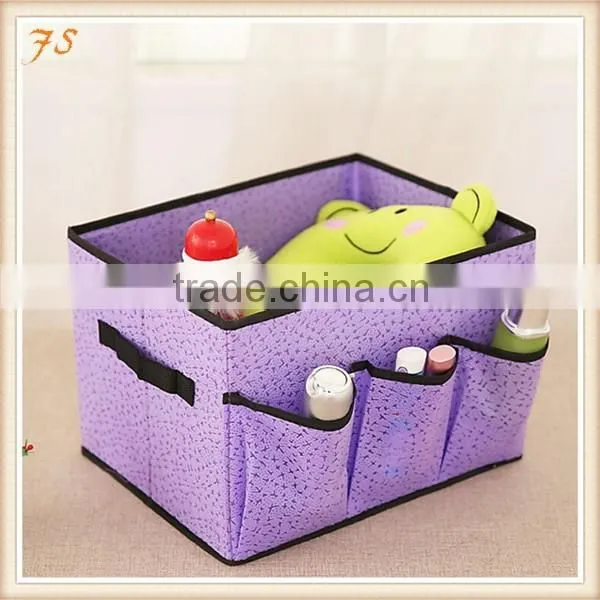 New Material Sundries Organizer Non Woven Cosmetic Storage Box photo-2