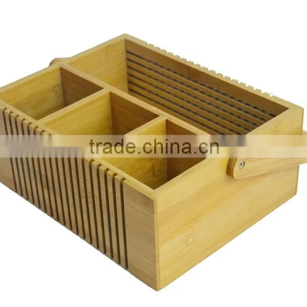 DT002 Special Bamboo Lattice Flatware Caddy/Cutlery and Utensil Holder photo-3