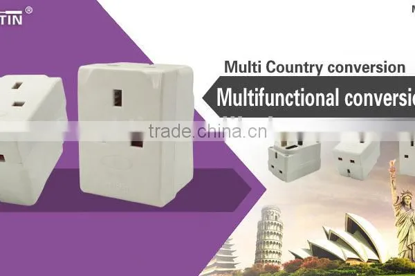 Universal Socket Travel Adaptor 13A UK Socket With Fuse International Travel Socket photo-4