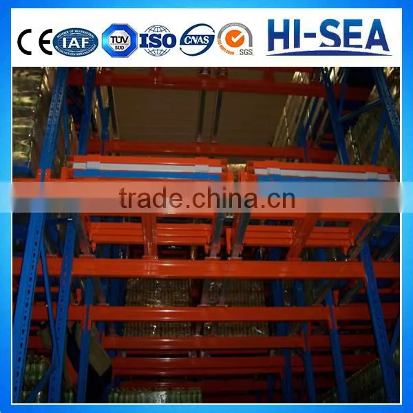 CE Warehouse Steel Rack Cold Storage Push Back Pallet Racking System photo-3