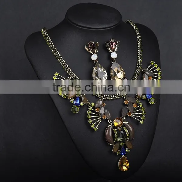Hot Alloy Necklace Earring Jewelry Set photo-3