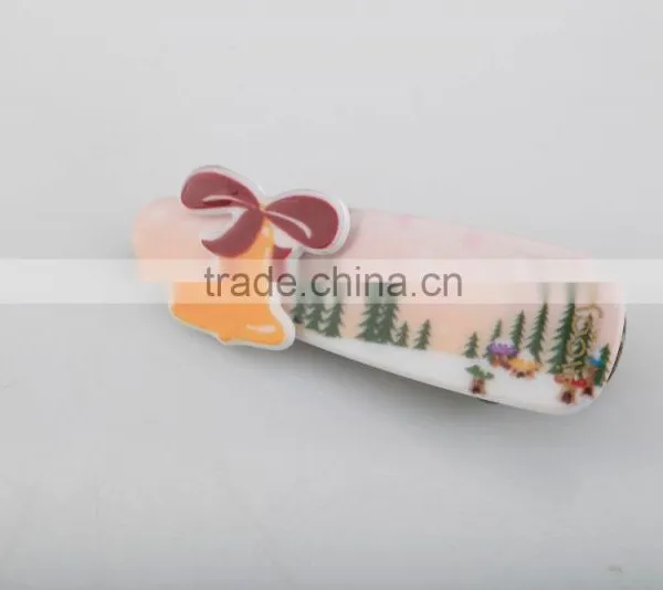 Candy Color Small Bell Hair Clip Lovely Present Car and Red House Hair Accessory Kids Mini Hair Duck Clip photo-2