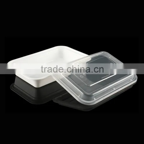 Food Plastic Container PP Dish Plate Plastic Plate 1200ml Sushi Box photo-6