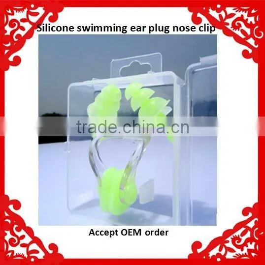 Factory Direct Sale Disposable Swimming Silicone Ear Plug With Nose Clip