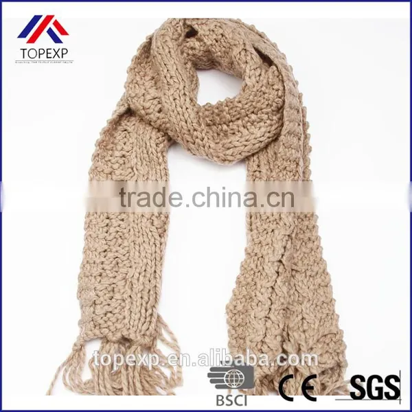 Knitted Hood Scarf Stretch Scarf photo-5