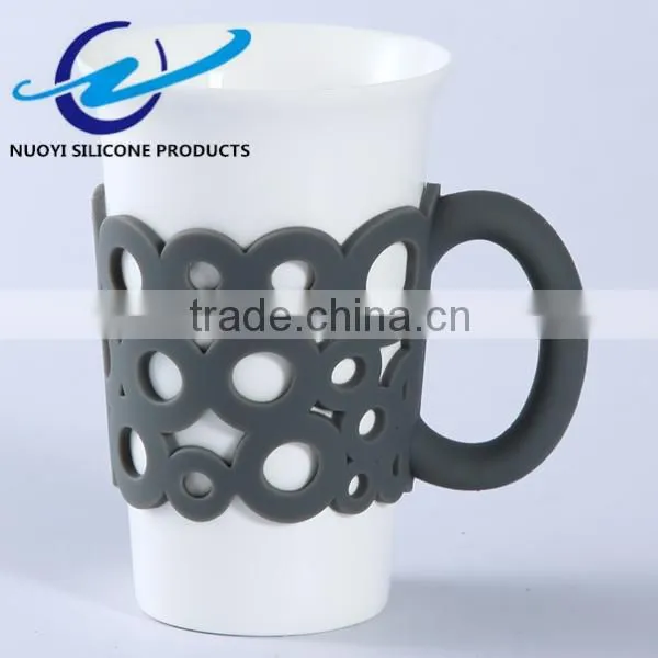 Classic Ceramic Cup Coffee Cup Mug Silicone Cup Sleeve photo-2