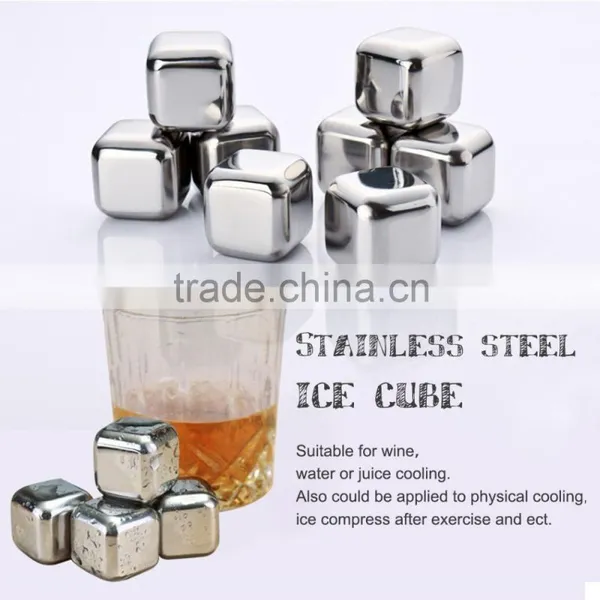Stainless Steel Whisky Cooler Rocks/whisky Stones/wine Ice Cubes photo-2