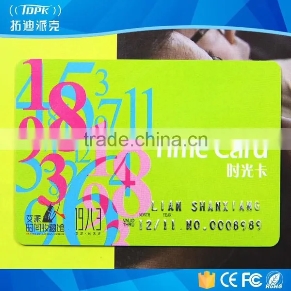 Vip Member Irregular Pvc Custom Barcode Card photo-2
