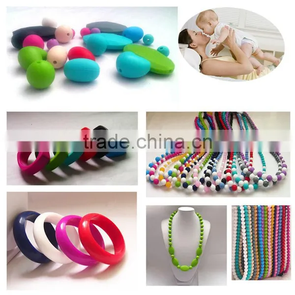 Necklaces Have a Breakaway Clasp for You Choice Necklaces Silicone Bead Teething photo-2