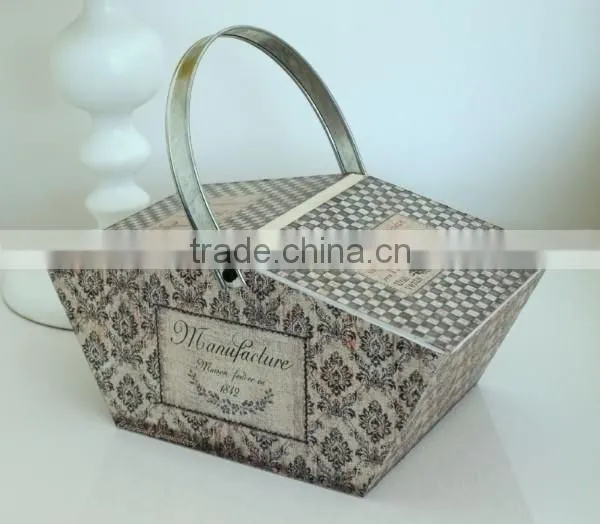 Chic Attractive Decorative Wooden Sewing Basket/Box photo-3