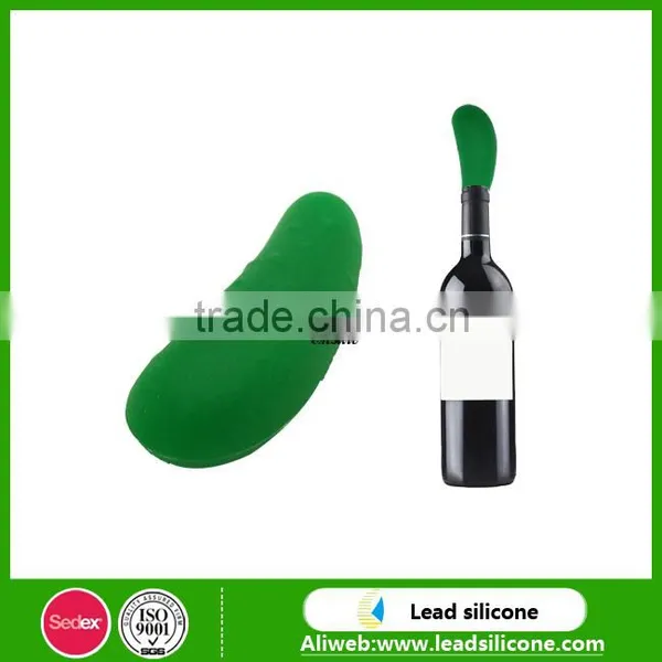 Funny Customized Designs Silicone Wine Stopper, Silicone Wine Bottle Stopper photo-2