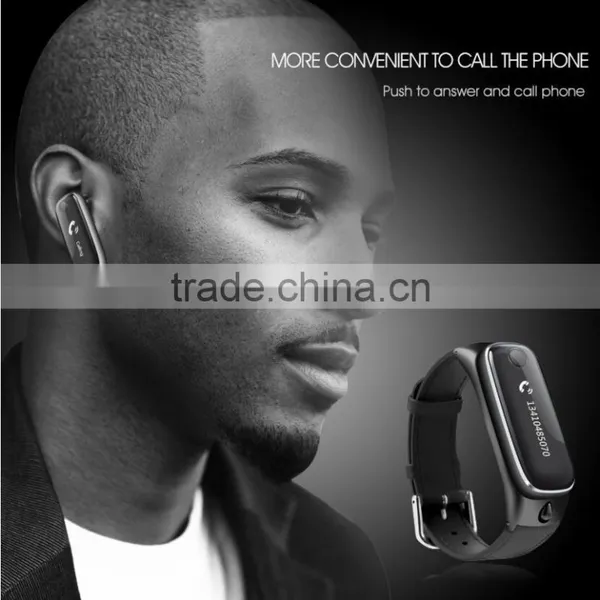 2017 New Smart Watch Blutooth 4.0 Wireless Headset Wristband Smart Bracelet photo-2
