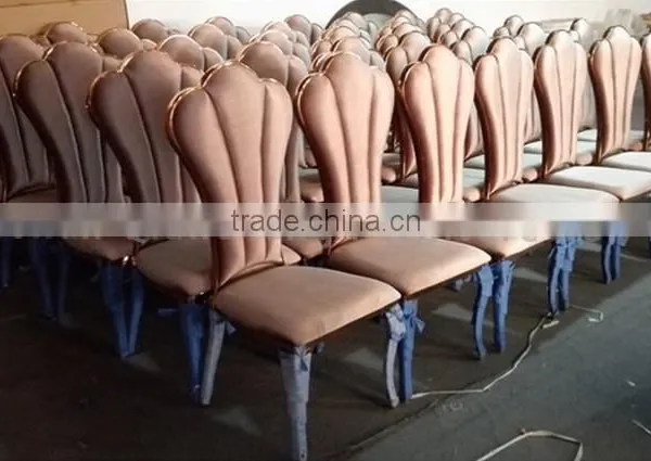 Hotel Chair Dining Chair With Golden PU Cover photo-5