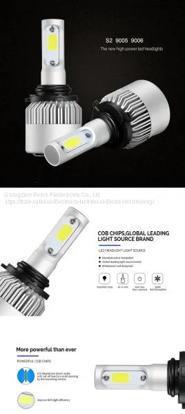 2017 New Arrival Car LED Headlight 9005 9006 C6 COB 36W 6400lm/set(3200lm/bulb) For Harley LED Headlight photo-4