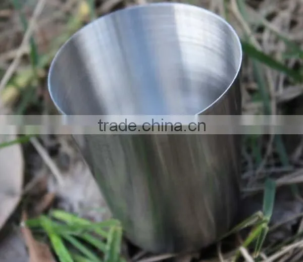 1oz Stainless Steel Shot Glass With Laser Logo, Stainless Steel Mini Wine Cups With Custom Logo,cheap 30ml Shot Metal Glass photo-2