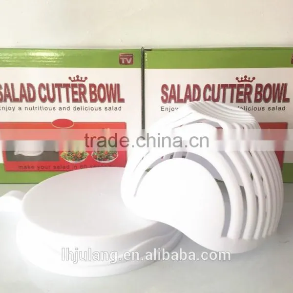 2017 New Design Plastic Salad Cutter Bowl/Plastic Salad Cutter Bowl for Kitchen photo-2