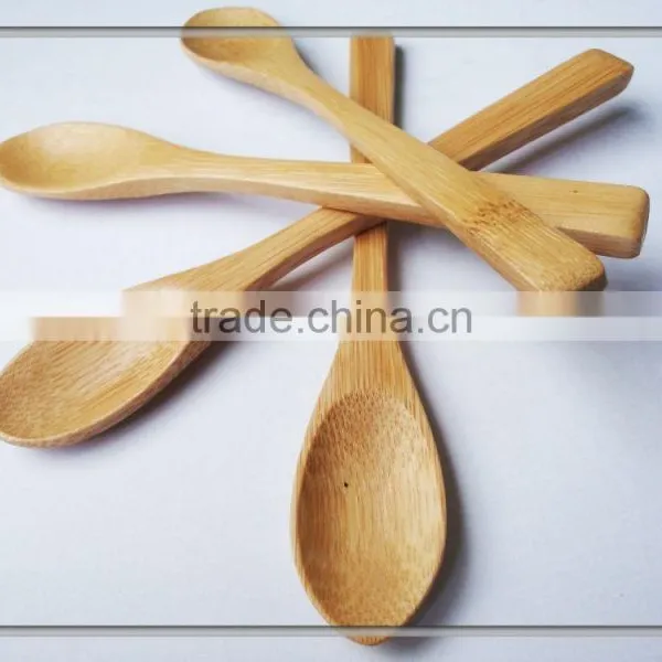 Teaspoon Wooden Ice Cream Oval Spoon Family Tableware photo-3