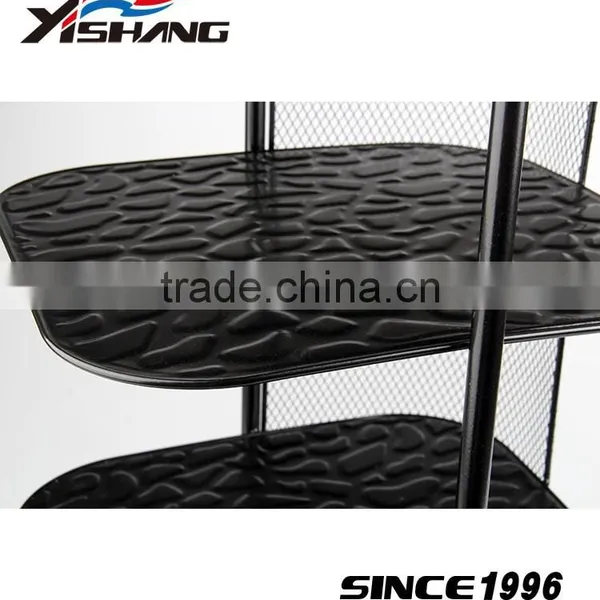 6 Tiers Corner Vertical Shoe Rack for Family photo-5