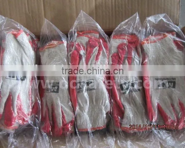 DDSAFETY Hot Sale In 2016 Red Latex Coated Glove With T/C Knitted Liner photo-5